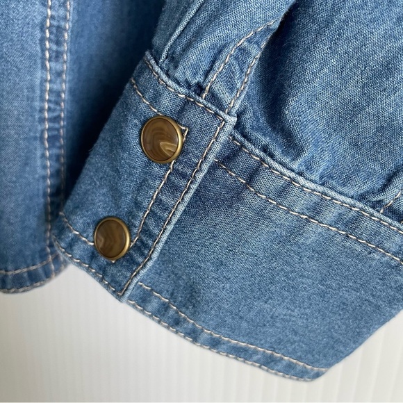 Pendleton Blue Denim Shirt button down western style jean shirt - Picture 7 of 9